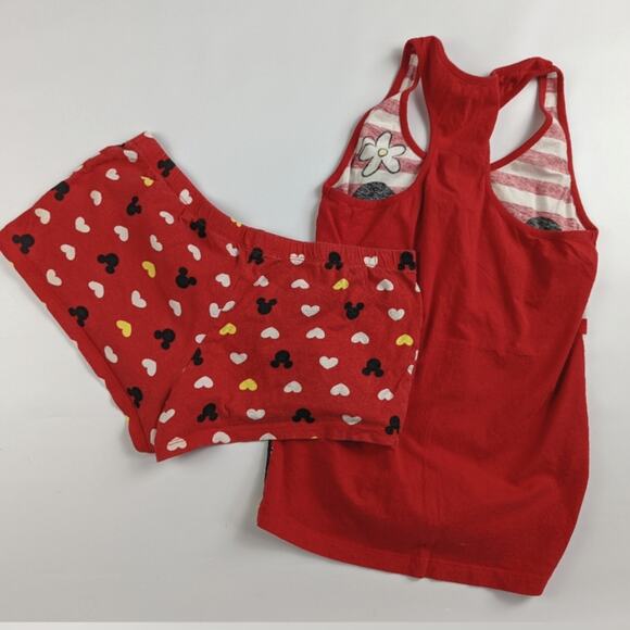 Disney Mickey and Minnie Mouse 2 piece pajamas set Medium - Picture 2 of 5